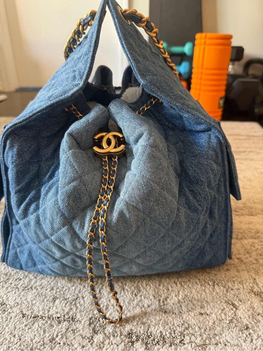 Chanel 25 Medium Light Denim Bag